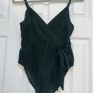 Green Velvet Bodysutit